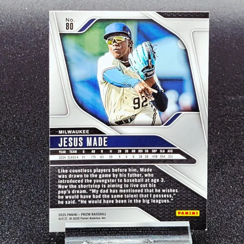 2025 Jesus Made Rocket Crusade Prizm RC's Milwaukee Brewers Top Prospect - Picture 7 of 7